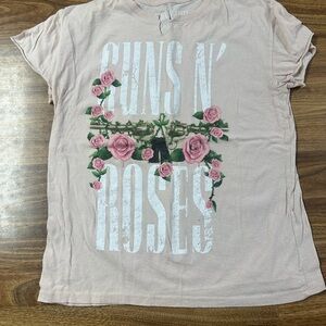 Women's Guns N Roses Pink Graphic Tee